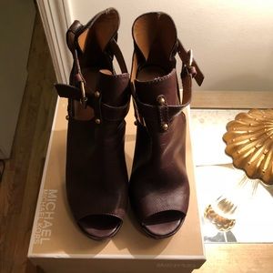 Michael Kors open toe booties